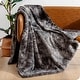 preview thumbnail 10 of 54, Bare Home Faux Fur Blanket - Ultra-Soft Blanket - Luxurious Fuzzy Warm Throw 47" x 60" - Grey Tie Dye