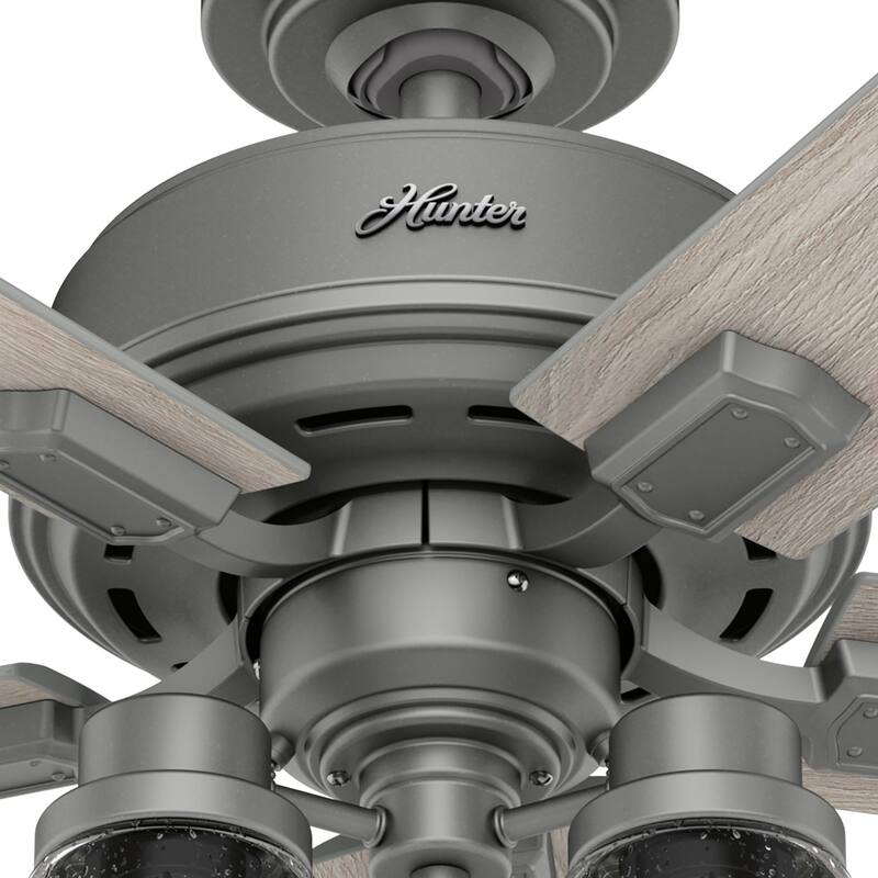 Hunter 44" Hartland Ceiling Fan with LED Light and Pull Chains - Farmhouse, Transitional