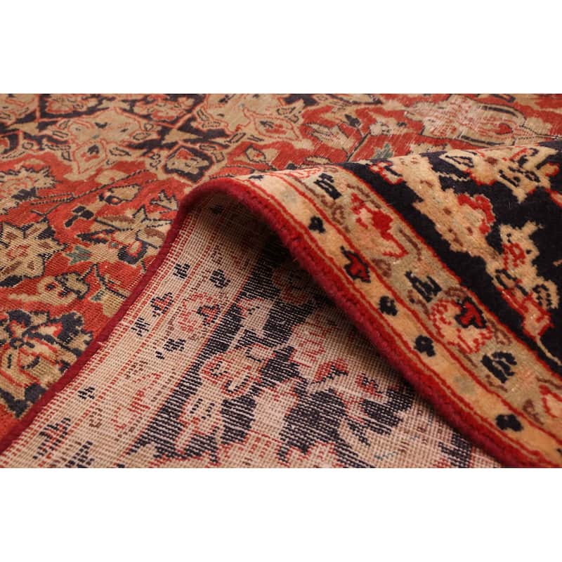 ECARPETGALLERY Hand-knotted Antalya Vintage Red Wool Rug - 6'9 x 11'6