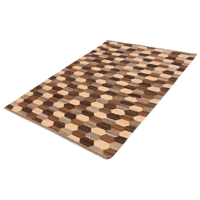 Sivas Brown Kilim 6'8" x 9'9" - 6'8 x 9'9