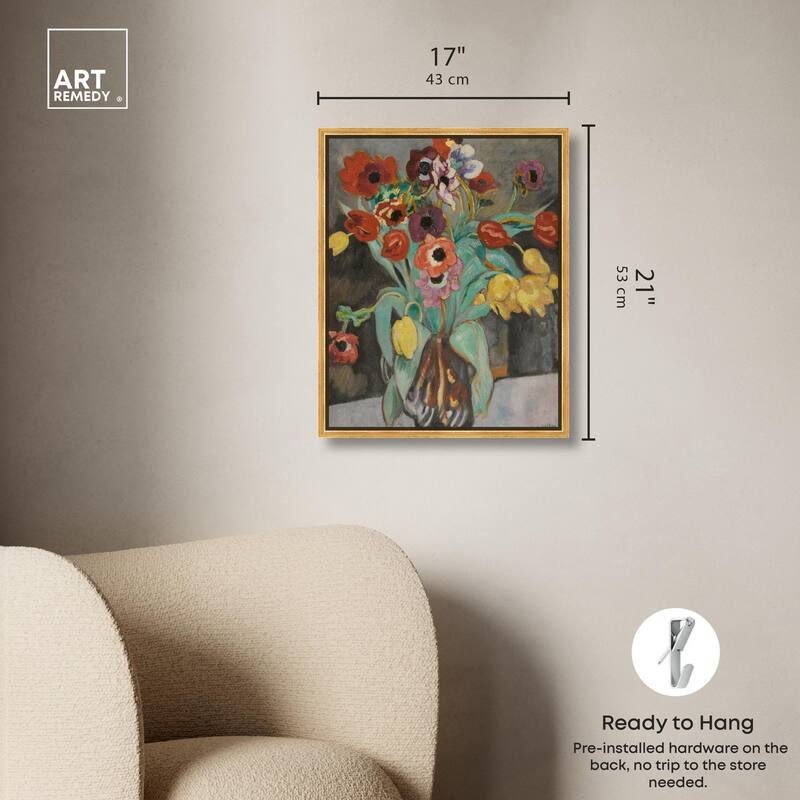 Valtat Anemones Tulipes Canvas by Art Remedy