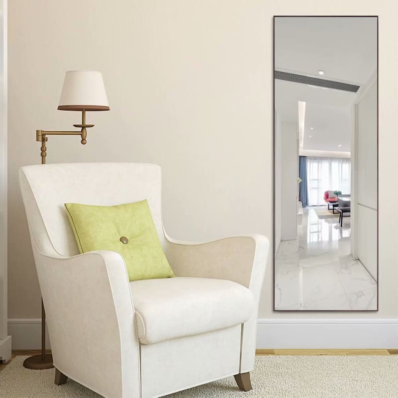Dovelina Modern Full Length Floor Mirror - Freestanding Vanity Mirror for Bathroom or Living Space