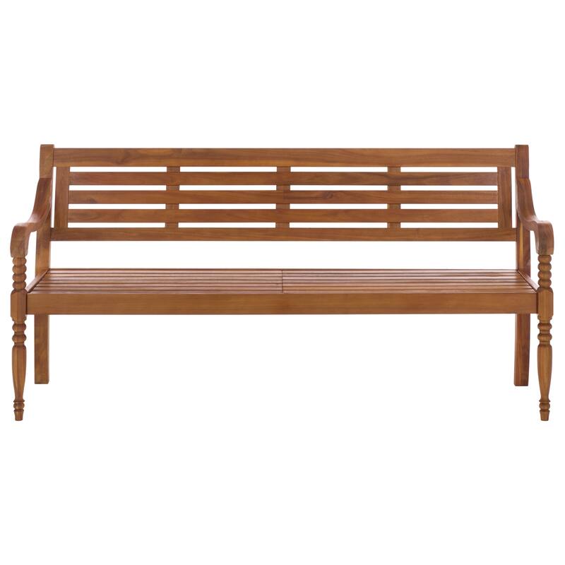 SAFAVIEH Outdoor Living Kanger Bench - 70"W x 24"D x 34"H