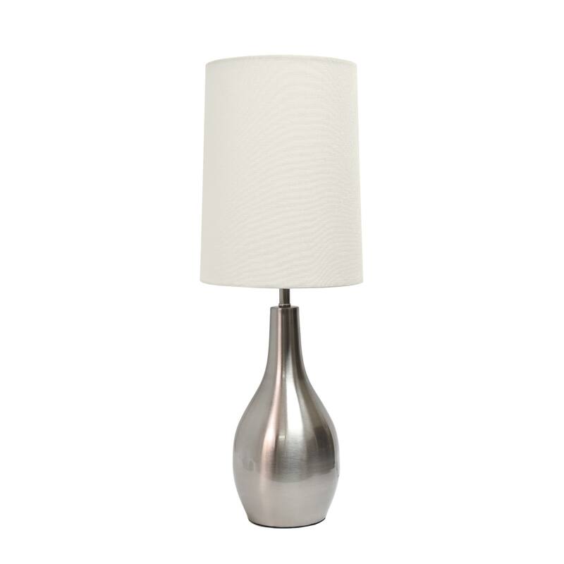 Hourglass LED Table Lamp with Drum Shade - 19.5" - Brushed Nickel