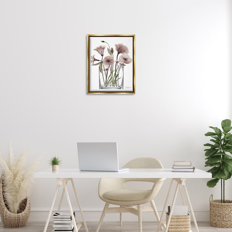 Stupell Modern Elegant Vase Framed Floater Canvas Wall Art Design By Albert Koetsier