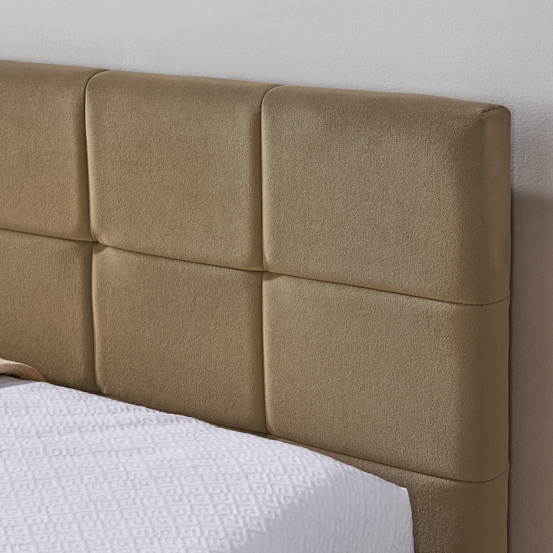 Full Size Upholstered Daybed L-Shaped Corner Bed Frame with Comfortable Backrest and Armrests for Bedroom