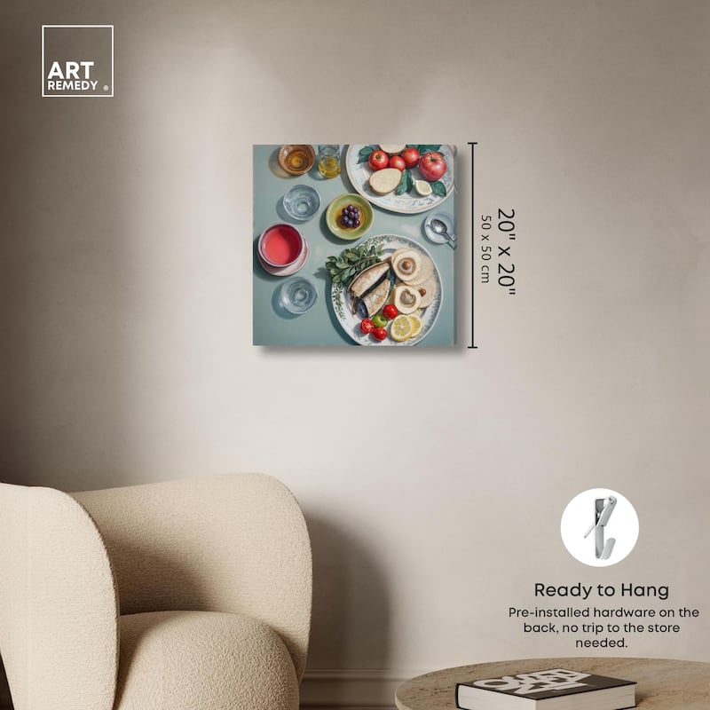 Sea Feast Canvas by Art Remedy, Gallery Wrapped