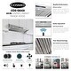 preview thumbnail 3 of 10, Cosmo 48 in. Ducted Under Cabinet Range Hood with Touch Controls, Permanent Filters, 4-Speed Fan, LED Lights in Stainless Steel