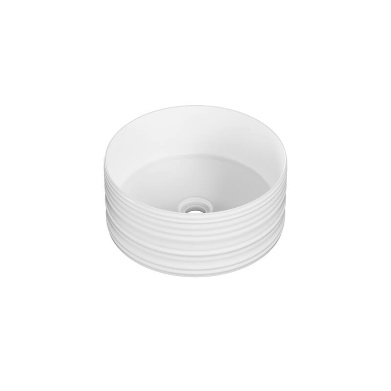 Nancy 16'' Vessels Sink In White - 16.14" x 16.14" 7.09"