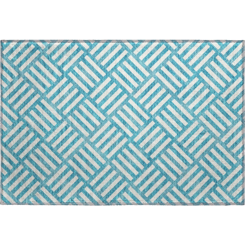 Premium Washable Super Soft Contemporary Mosaic Mayfield Rug