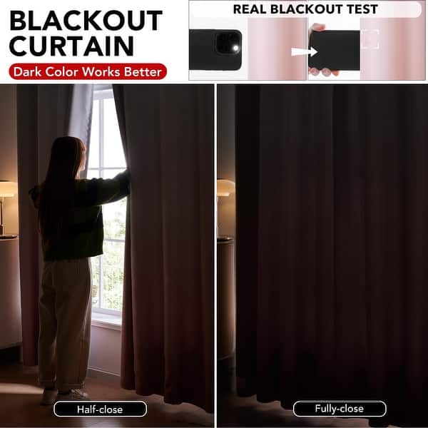 H.VERSAILTEX 100% Blackout Curtains 84 Inch Long, 2-Panel Set – Thermal Insulated Grommet Drapes, Sage