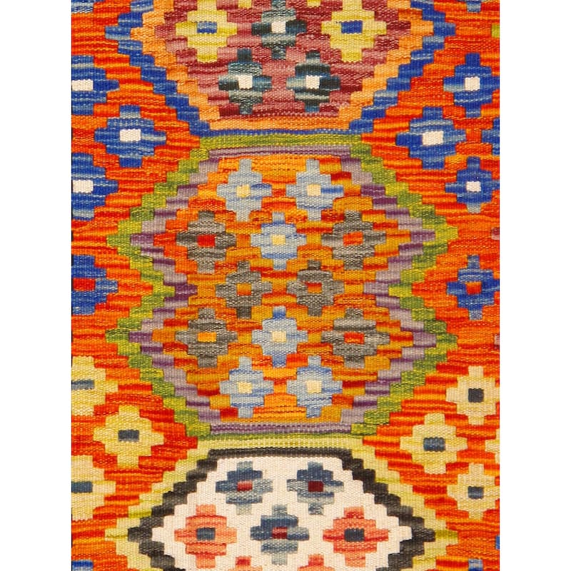 Pasargad Home Kilim Reversible Wool Multicolor Area Rug - 8' 4'' X 11'11''