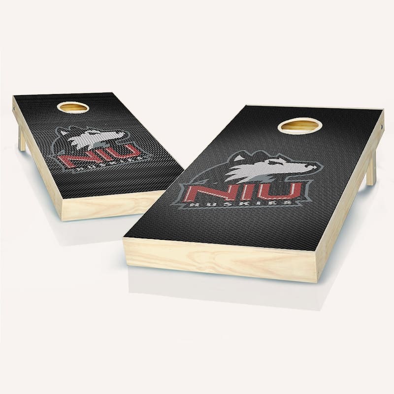 Northern Illinois Huskies Slanted Outdoor Cornhole Board Set - Include Carry Case