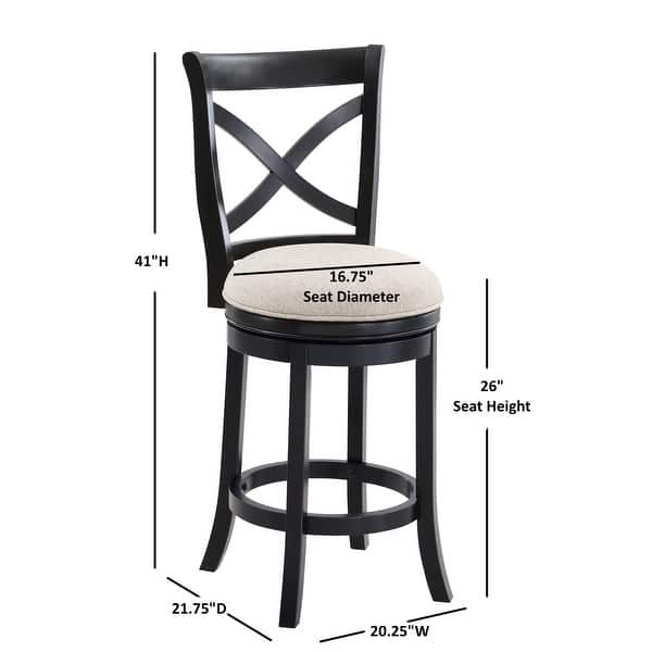 dimension image slide 0 of 2, Barrett Swivel Counter Stool