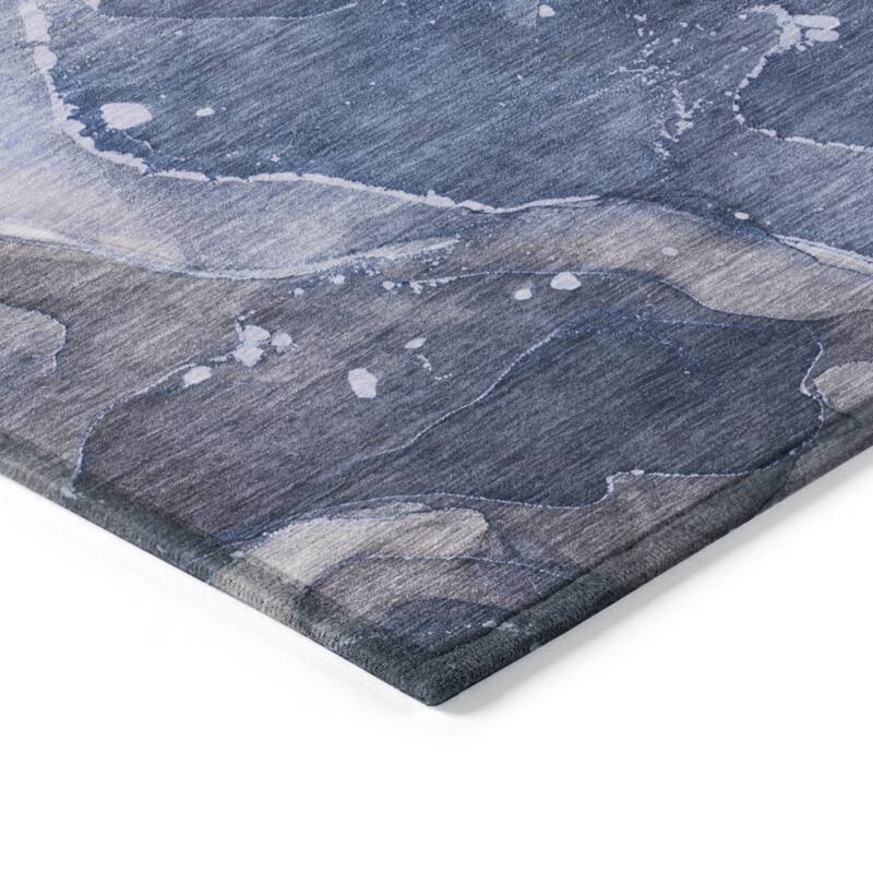 Dava Modern Art-Inspired Weather Resistant Versatile Elegance Outdoor Rug
