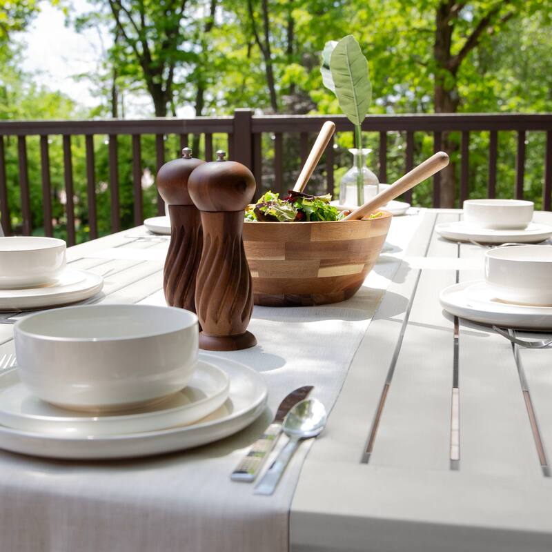 Lehigh 7-piece Outdoor Dining Set - 42" x 84" Table, Dining Height