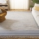 preview thumbnail 36 of 44, SAFAVIEH Handmade Kilim Collection Yosra Transitional Cotton Rug 8' x 10' - Silver/Natural - Rectangle