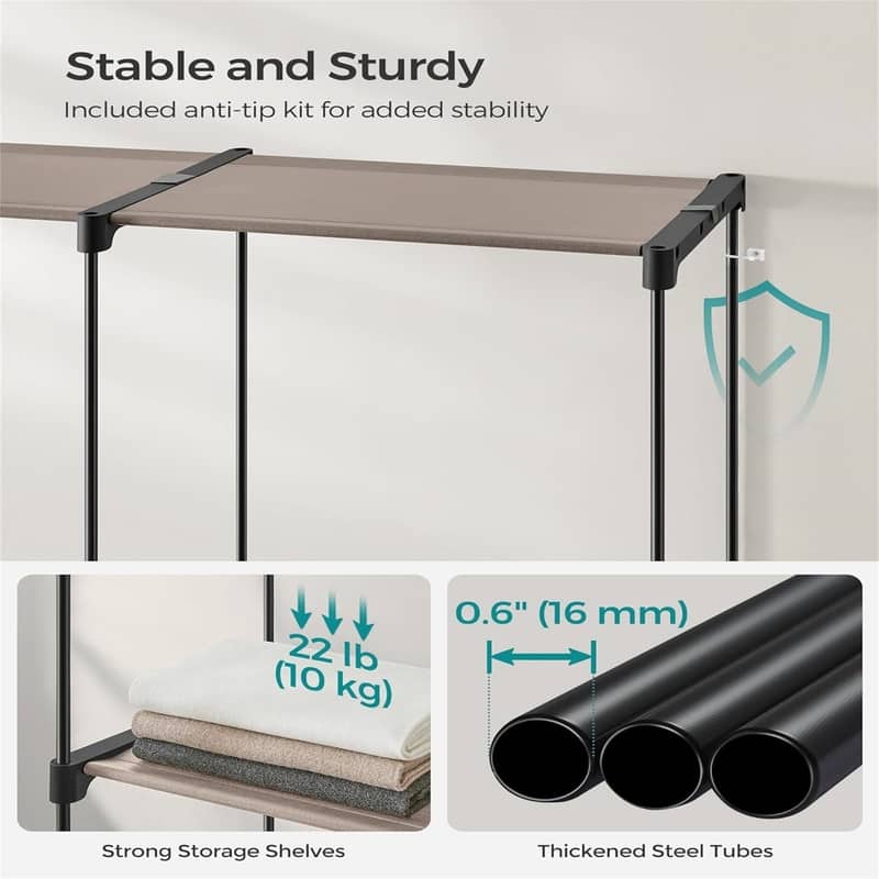 Freestanding Closet Organizer - 54.3 x 16.9 x 71.7 