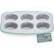 preview thumbnail 3 of 2, 6-Cup Muffin Pan Set - Blue, Teal, Marble, Golden, Cream Teal