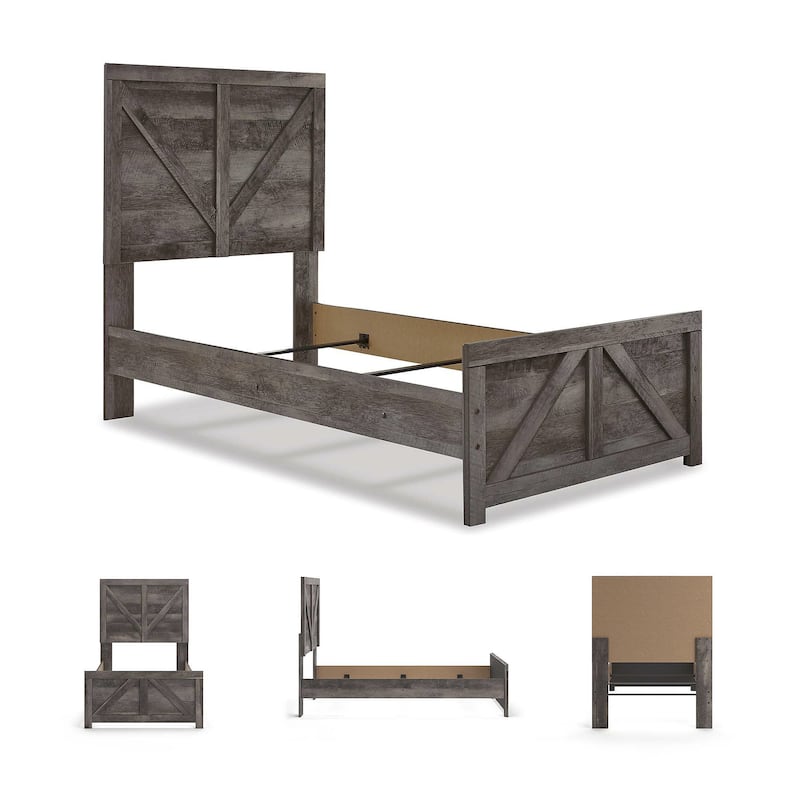 Wynnlow Twin Crossbuck Panel Bed