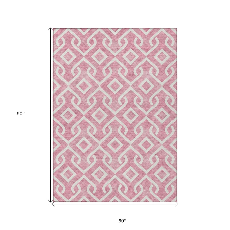 HomeRoots Geometric Transitional Rectangle Outdoor Rug