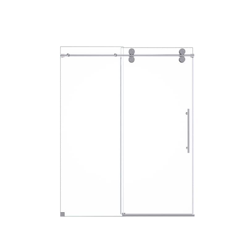 56"-60"W x 72"H Frameless Single Sliding Shower Door