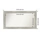 preview thumbnail 50 of 119, Dove Greywash Framed Non-Beveled Custom Wall Mirror, Bathroom Vanity Mirror Outer Size: 52 x 28