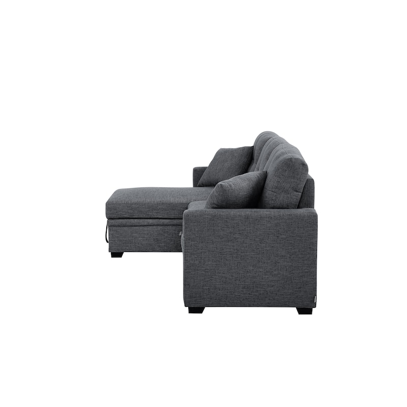 Modular Storage Sleeper Sofa - 54" D x 83" W x 35" H