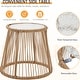 preview thumbnail 3 of 52, EROMMY 3-Piece Patio Conversation Set with Glass Table & 2 Armchairs, Seat Cushions