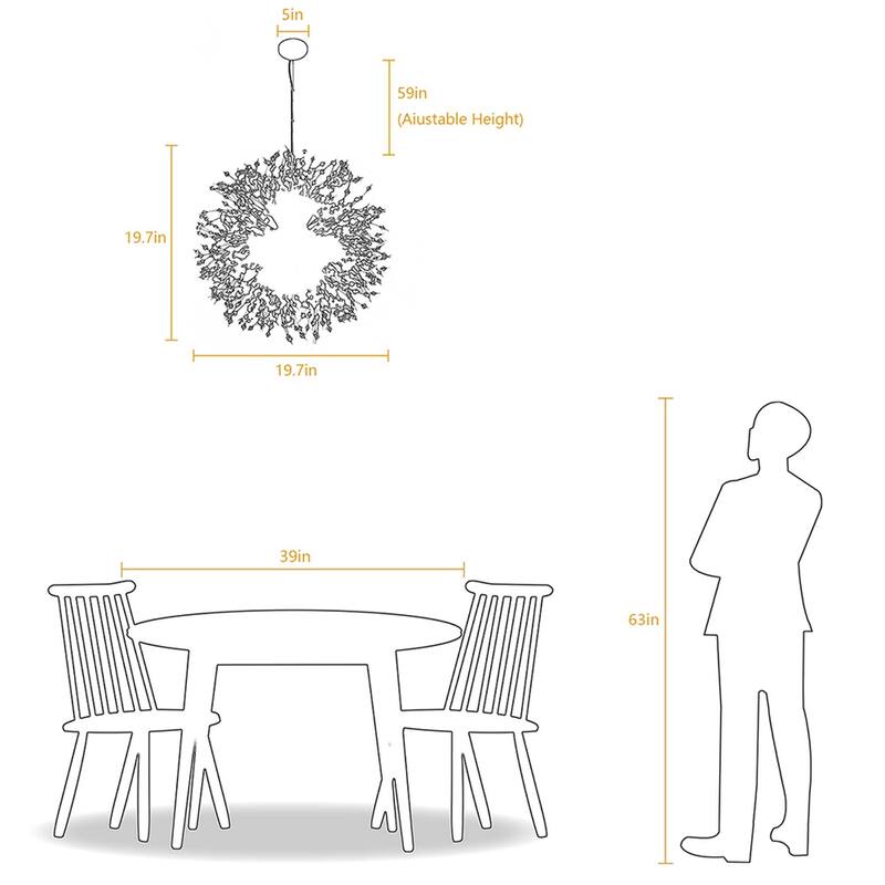 8/9/12/16-Light Modern Linear Sputnik Firework Dandelion Crystal Chandelier