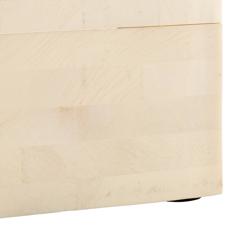 SAFAVIEH Home Sabi Antique Ivory/Faux Bone Resin Decorative Box Set of 2