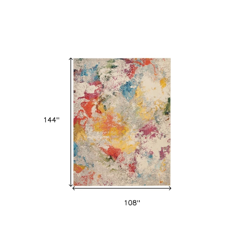 Power Loomed Abstract Modern Area Rug - 144' X '108' X '0.5