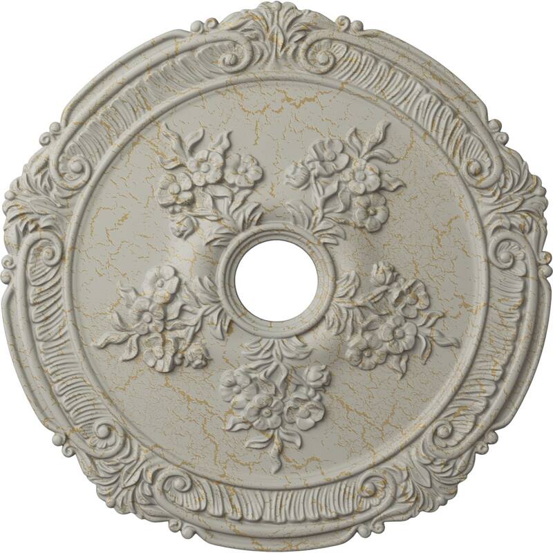 26"OD x 3 3/4"ID x 1 1/2"P Attica with Rose Ceiling Medallion