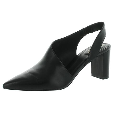 Cole Haan Womens Vania D'Orsay Heels Leather Slingback - Black Leather - 8.5 Medium (B,M)