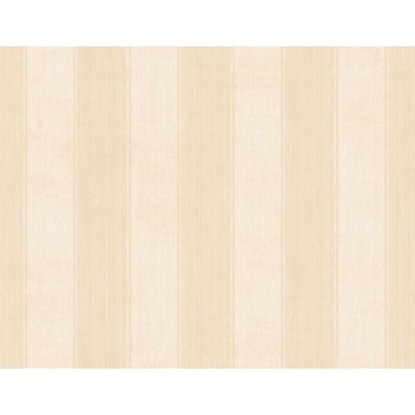 slide 1 of 1, Seabrook Designs McConnell Stripe Unpasted Wallpaper - 27 in. W x 27 ft. L 27 in. W x 27 ft. L - Metallic Parchment