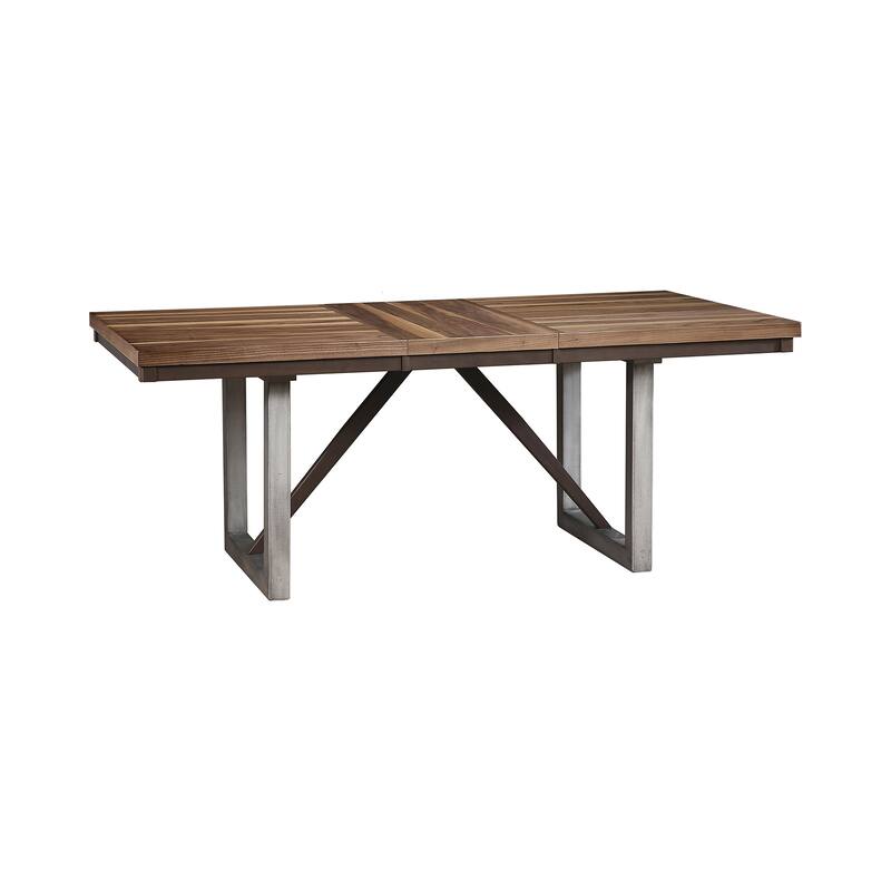 Holloway Natural Walnut and Grey 7-piece Dining Set