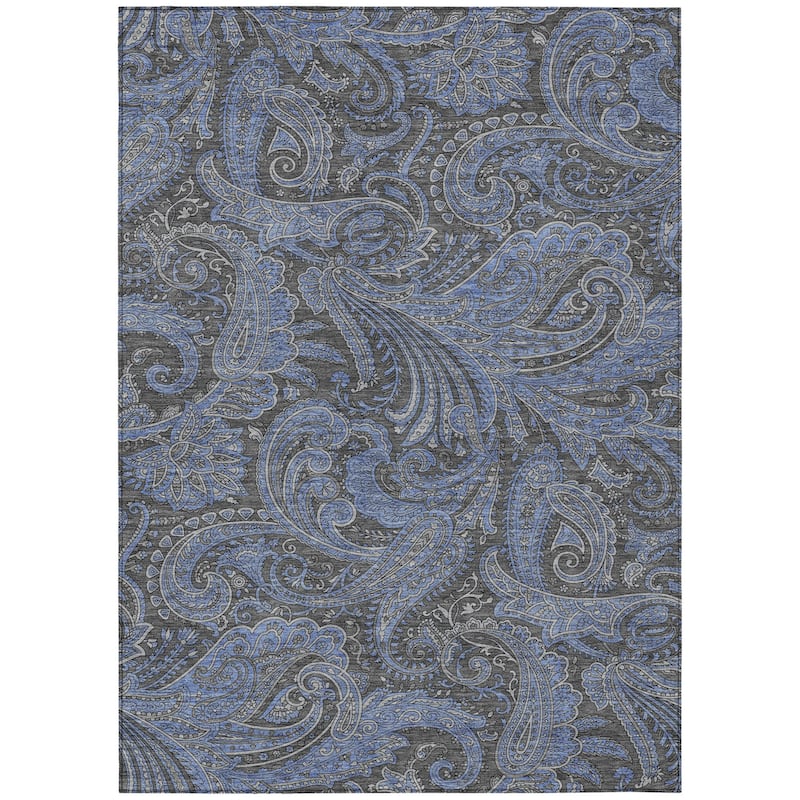 HomeRoots Paisley Transitional Rectangle Outdoor Rug