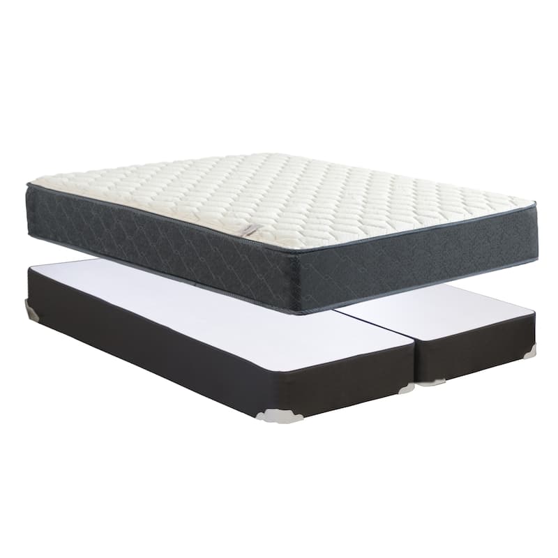 Onetan, 9-Inch Medium Tight Top Pocket Coil rolled Mattress - Queen - Split Low Profile