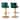 CAROCC Bar Stools Adjustable Armless velvet  Barstool（1 pcs）