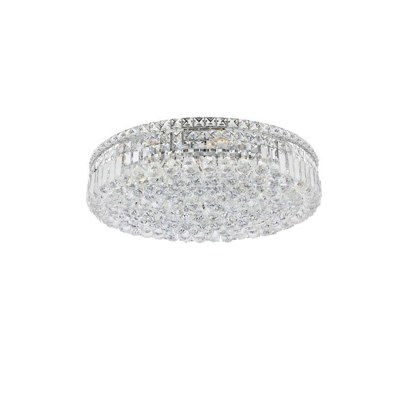 Graham 9-light 24-inch Flush-Mount Chandelier - 24 Inch
