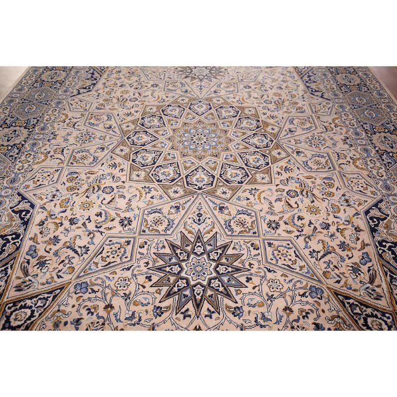 Animals Design Geometric Kashan Turkish Area Rug Machine Made Carpet - 9'7" x 12'11"