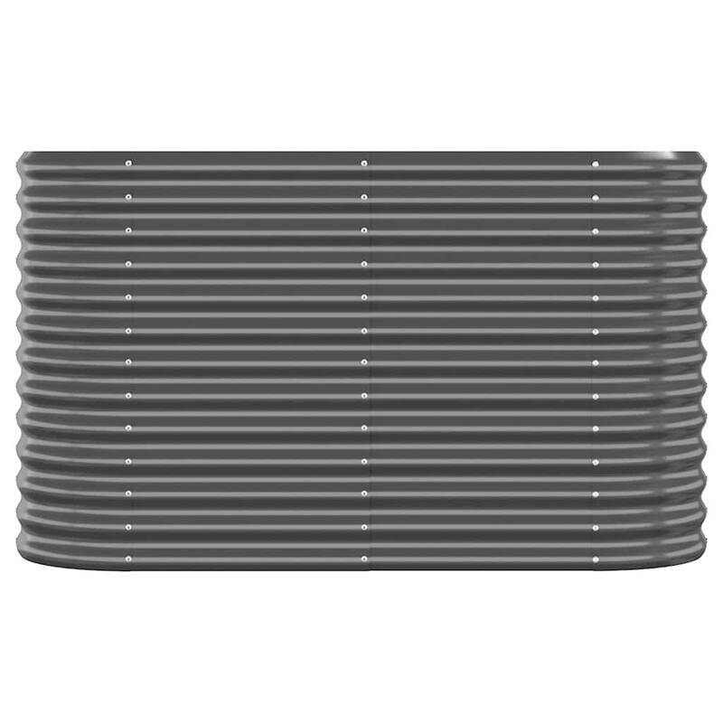 vidaXL Garden Raised Bed Patio Outdoor Raised Planter Box Powder-coated Steel
