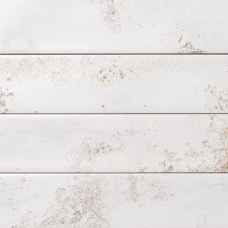 Rural 2 in. x 12 in. Ceramic Subway Wall Tile - 2 in. x 12 in. - Misty White Satin