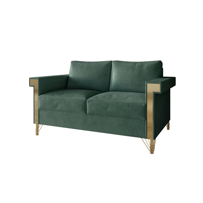 CraftPorch Glam Velvet Upholstered 2-Piece Living Room Set