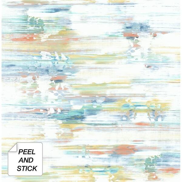 Shop Nextwall Brushed Stripe Abstract Peel And Stick Removable