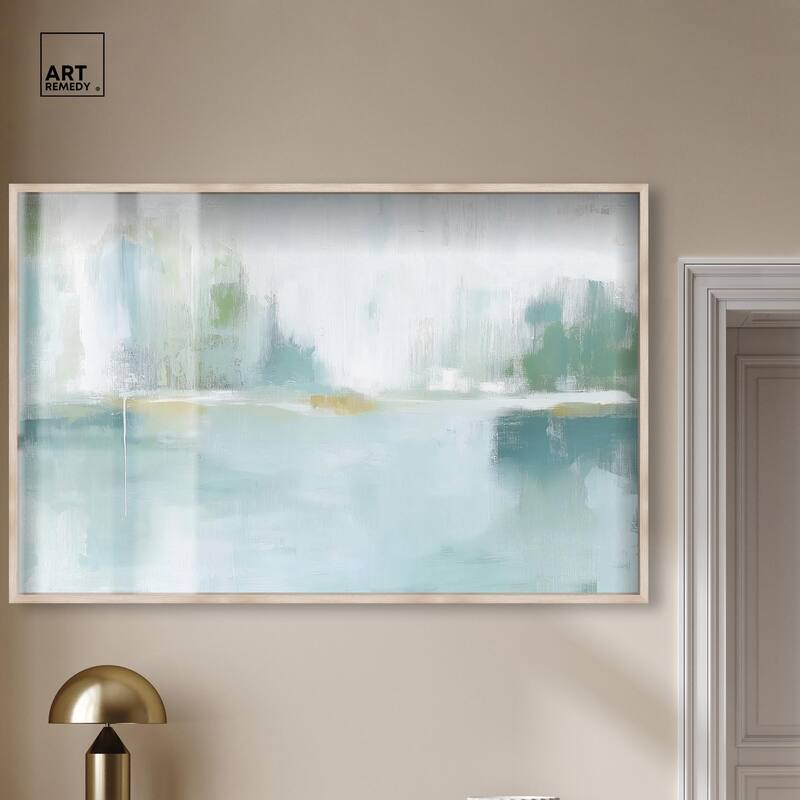 Mirrored Aqua Dream I Shadowbox by Art Remedy