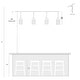 preview thumbnail 12 of 15, Alisar Mid-century Modern Gold Mini Pendant Light French Country Distressed White Wood Beads for Kitchen Island