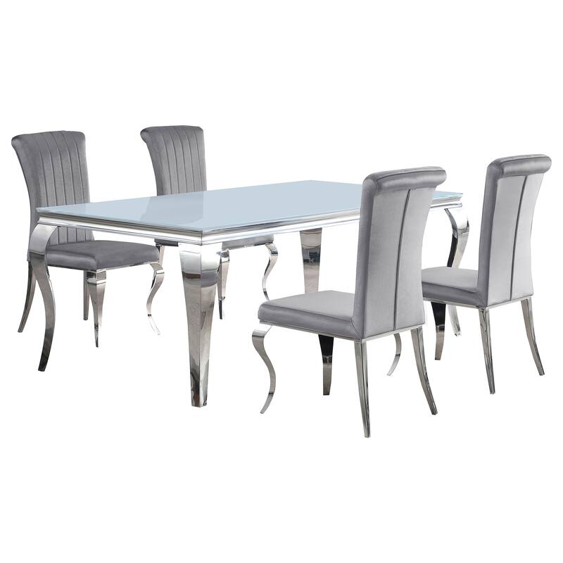Carone Contemporary 5-Piece Rectangular Dining Set