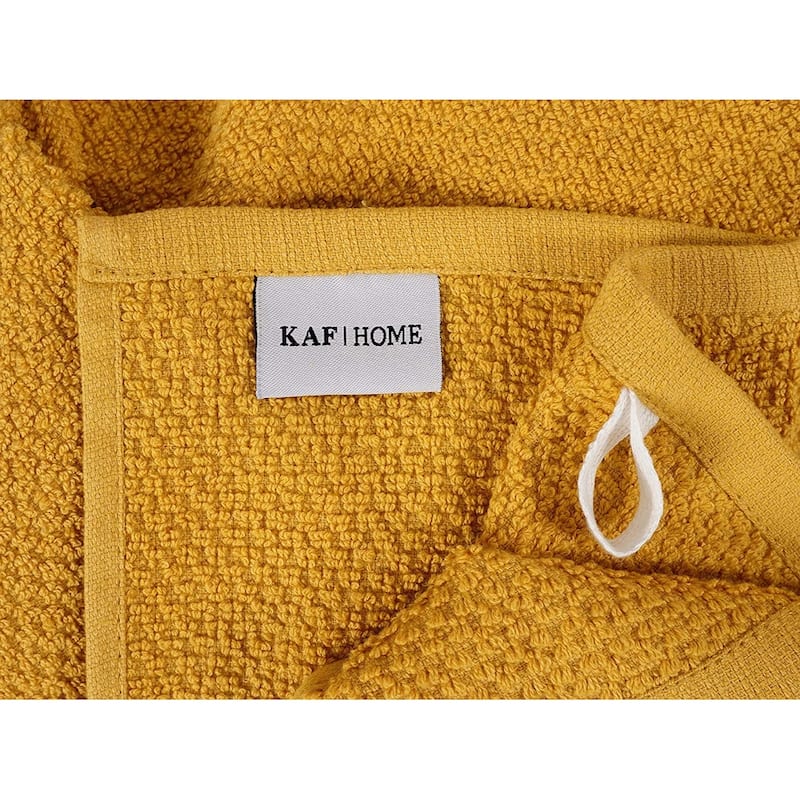 KAF Home Set of 4 Deluxe Popcorn Terry Kitchen Towels