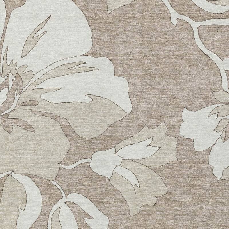 HomeRoots Floral Transitional Rectangle Outdoor Rug